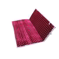 مسند ظهر 120سم نقشة احمر منقط