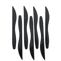 سكاكين بلاستيك سوداء عدد 50 حبة