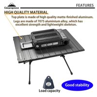 طاولة رحلات لون اسود T-502-BK