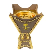 مبخرة سيفين ونخلة لون بيج حجم كبير