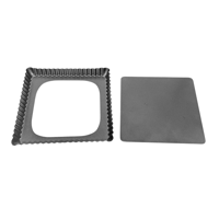 صينية تارت مربعة بقاعدة متحركة