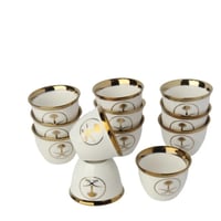 فنجيال قهوة عربية ذهبي طقم 12 قطع