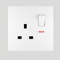 فيش ثلاثي بمفتاح و لمبة 7-7 MZ