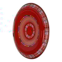 صحن غضار نقش القط العسيري مقاس40سم