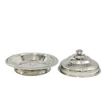 صحن استيل بقاعده كوزي 35سم