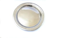 صحن استيل منقوش تبسي 55 سم