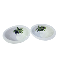 بادية شوربة سيراميك بقاعدة خشب