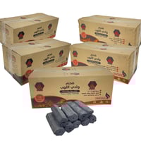 فحم 10 كيلو للشواء والتدفئة عدد 5 كراتين