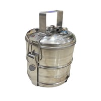 حافظة طعام طبقتين مصنوعة من الستانليس ستيل