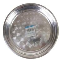 السنيدي صحن ستانلس ستيل هندي صحون رحلات فضي مقاس 3...