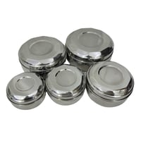 طقم مطبقيات تمر استيل مضلع 5 أحجام