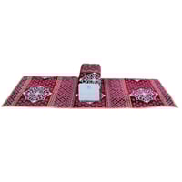 مدة رحلات مع مركا نقش احمر مربعات