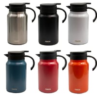 زمزمية تنزا قصير 1500 مل لون استيل