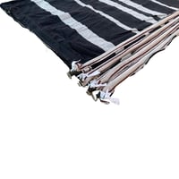 رواق رحلات البر حديد ثقيل لون اسود مقاس 1.5×6 متر