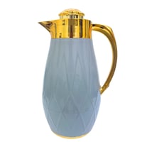 ترمس الشاي والقهوة رمادي غامق مذهب 1لتر