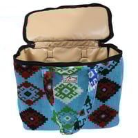 شنطة زمزميات نقش سدو أزرق