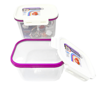 طقم علب بلاستيك شفاف 5 حبات