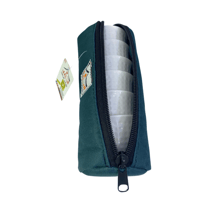 شنطة 6 فناجيل فارغة لون زيتي اسطوانية