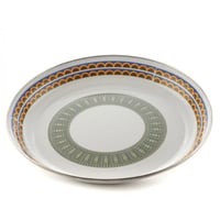 صحن غضار نقش نجدي ابيض مقاس 45سم