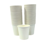 كاسات ورقية بيضاء 6 أونصةعدد 80 حبة