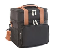 حقيبة طعام عازل محمول سميكة قطعة واحدة لون بني