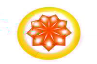 صحن غضار لون احمر 50 م