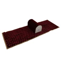 مركا البراري مع فرشة لون احمر منقط