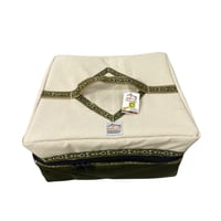 شنطة عزبة لون ابيض زيتي صغيرة