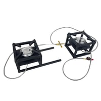 موقد الزلزال المزدوج مع جراب موقد متنقل وسهل الحمل...