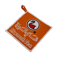 بيز شعار شاي الوزة برتقالي 13×13سم