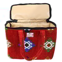 شنطة زمزميات نقش سدو أحمر