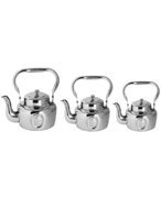 ابريق الدرعية سيفين و نخلة استيل الطقم 3 احجام