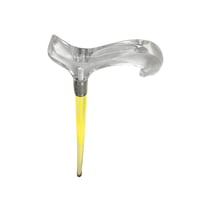 عصا شفاف اصفر متين زاوية