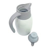 ثلاجة شاي و قهوة استيل ابيض 1500 مل