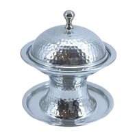 بادية تمر المنيوم حب الرمان لون فضي مقاس 17