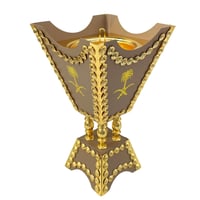 مبخرة سيفين ونخلة لون بيج حجم كبير