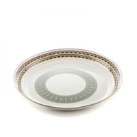 صحن غضار نقش نجدي ابيض مقاس 45سم