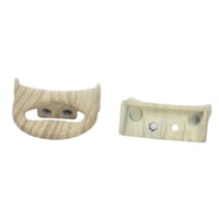 مقابض قدر ضغط جانبي خشبي العدد يدين