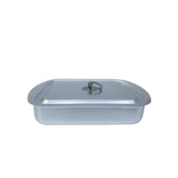 صينية المنيوم 29 سم مستطيلة بغطاء