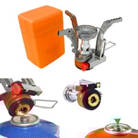 موقد سنة صغير قابل للطي بشنطة برتقالي