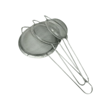 طقم 3 قطع صفايات مطبخ بحجم متوسط ستانلس ستيل