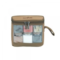 طقم علب بهارات طقم 6 قطع لون كاكي