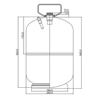 دبة غاز هندي قابلة للتعبة 5 كيلو لون برتقالي - متي...