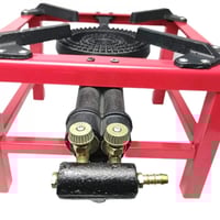 موقد غاز مربع احمر 2 مفتاح عينين