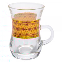 طقم بيالات شاي نقش نجدي بيج