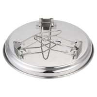 صحن بأرجل ستانلس ستيل هندي السنيدي 30 سم