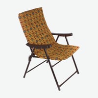 كرسي رحلات قابل للطي مبطن اسفنجي مريح سدو اصفر