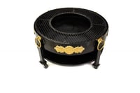 منقل فحم دائري اسود صغير مقاس 60 سم