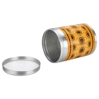 علبة بهارات الومنيوم نقش نجدي اصفر سعة 2000 مل