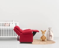 جوي كرسي اطفال مع ادراج جانبية احمر